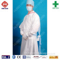 Disposable nonwoven fabric gown